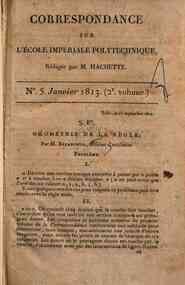Correspondance sur l'École impériale polythechnique / rédigée par Hachette