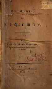 Geschichte der Alchemie / von Karl Christoph Schmieder