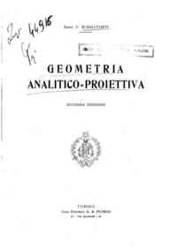Geometria analitico-proiettiva / C. Burali Forti