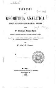 Elementi di geometria analitica / estratti dalle istituzioni di matematica superiore del Dr. Giuseppe Filippo Herr, voltati dal tedesco in italiano ed aggiuntavi un'introduzione sui problemi determinati di 1. e 2. grado dal prof. M. Zannotti
