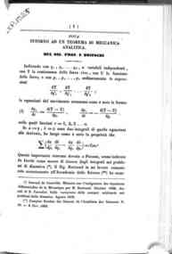 Intorno ad un teorema di meccanica analitica : nota / [di] F. Brioschi