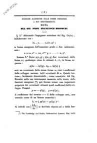 Ricerche algebriche sulle forme omogenee a due indeterminate : nota / Francesco Brioschi