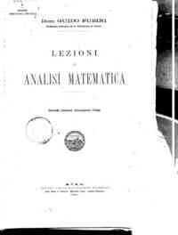 Lezioni di analisi matematica