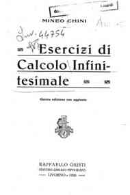 Esercizi di calcolo infinitesimale / Mineo Chini