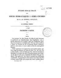 Etudes sur le tracé des roues hydraulique a aubes courbes de m. le générale Poncelet / par Didion