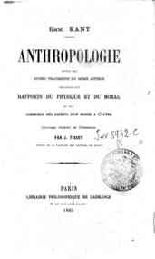 suivie des diverses fragments du meme auteur relatifs aux Rapports du physique et du moral et aux Commerce des esprits d'un monde a l'autre / Emm. Kant, ouvrage traduit de l'allemand par J. Tissot