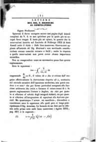 Lettera del sig. F. Brioschi al compilatore