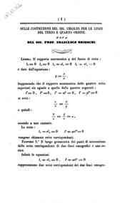 Sulle costruzioni del sig. Chasles per le linee del terzo e quarto ordine : nota / Francesco Brioschi