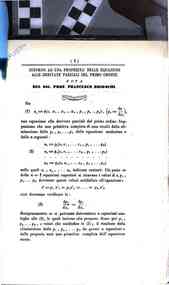 Intorno ad una proprietà delle equazioni alle derivate parziali del primo ordine : nota / Francesco Brioschi