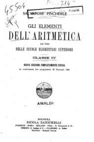 Gli elementi dell'aritmetica, ad uso delle scuole elementari superiori : Classe IV