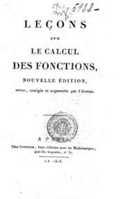 Leçons sur le calcul des fonctions