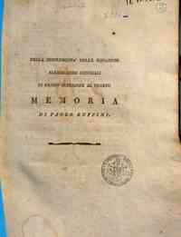 Della insolubilita delle equazioni algebraiche generali di grado superiore al quarto memoria di Paolo Ruffini