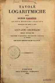 Tavole logaritmiche del signor Gardiner
