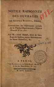 Notice raisonnée des ouvrages de Gaspar Schott ... : contenant des Observations curieuses sur la Physique Expérimentale, l'Histoire Naturelle & les Arts / par M. L'Abbé M*** ... 