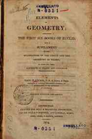 Elements of geometry containing the first six books of Euclid with a supplement on the quadrature of the circle and the geometry of solids to which are added elements of plane and spherical trigonometry by John Playfair