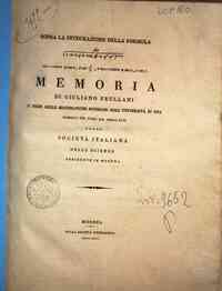 Sopra la integrazione della formula / memoria di Giuliano Frullani