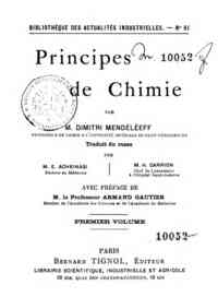 Principes de chimie - 1 / par Dimitri Mendeleeff