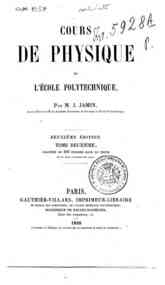 Cours de physique de l'École polytechnique / par ... - 2 / J. Jamin