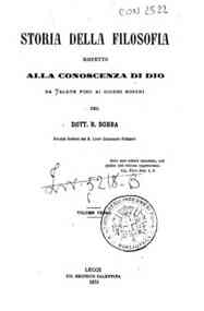 Storia della filosofia rispetto alla conoscenza di... - 3 / del dott. R. Bobba