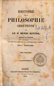 Histoire de la philosophie chrétienne / par le Dr... - 2 / Henri Ritter