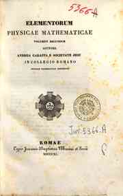 Elementorum physicae mathematicae - 2 / auctore Andrea Caraffa
