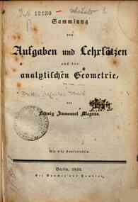 Sammlung von Aufgaden und Lehrsätzen aus der anal... - Vol. 2 / Ludwig I. Magnus