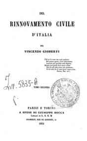 Del rinnovamento civile d'Italia / per Vincenz... - 2 / Vincenzo Gioberti