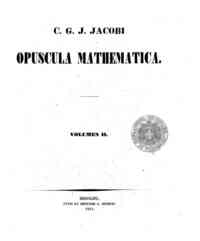Mathematische Werke - 2 / C.G.J. Jacobi