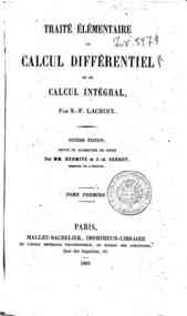 Traité élémentaire de calcul différentiel et d... - 1 / S.-F. Lacroix