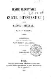Traité élémentaire de calcul différentiel et d... - 2 / S.-F. Lacroix