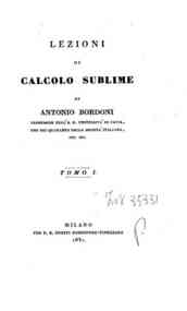 Lezioni di calcolo sublime - 2 / di Antonio Bordoni
