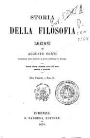 Storia della filosofia : lezioni - 2 / di Augusto Conti