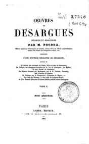 Oeuvres de Desargues / réunies et analysèes par ... - 2 / Desargues