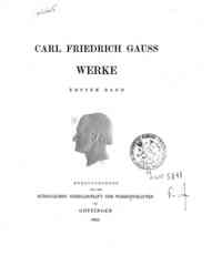 Werke - 1 / Carl Friedrich Gauss