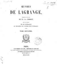 Oeuvres de Lagrange - 2