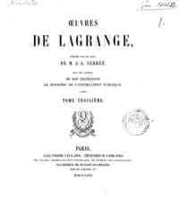 Oeuvres de Lagrange - 3