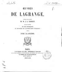 Oeuvres de Lagrange - 4