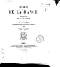 Oeuvres de Lagrange - 6