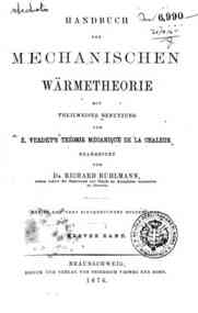 Handbuch der mechanischen Warmetheorie : mit theil... - 1 / bearbeitet von Richard Ruhlmann