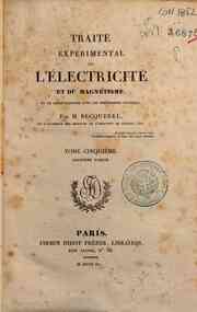 Traite experimental de l'electricite et du magneti... - 5.2 / M. Becquerel