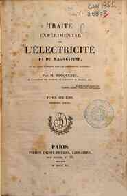 Traite experimental de l'electricite et du magneti... - 6.1 / M. Becquerel