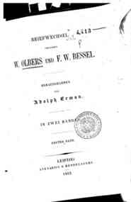 Briefwechsel zwischen W. Olbers und F.W. Bessel - 1