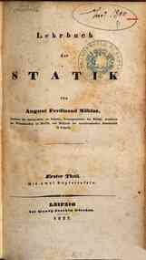 Lehrbuch der Statik - 1 / von August Ferdinand Mobius