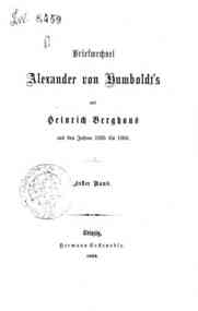Briefwechsel Alexander von Humboldtʼs mit Heinric... - 1
