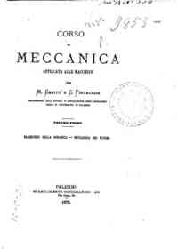 Corso di meccanica applicata alle macchine - 1 / per M. Capitò e C. Pintacuda