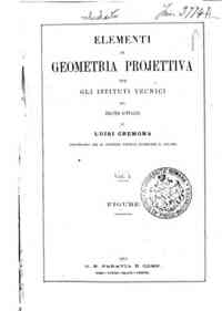 Elementi di geometria projettiva : ad uso degli Is... - [2]: Figure /  di Luigi Cremona