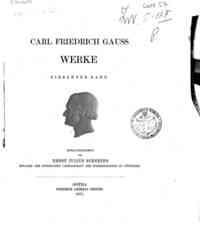 Werke - 7 / Carl Friedrich Gauss, herausgegeben von Ernst Julius Schering