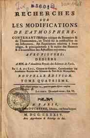Recherches sur les modifications de l'atmosphere, ... - [4.]