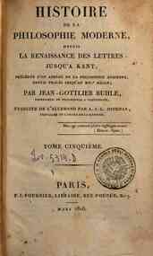 Histoire de la philosophie moderne, depuis la rena... - 5