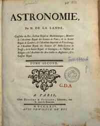 Astronomie, par m. de La Lande, conseiller du roi,... - 2
